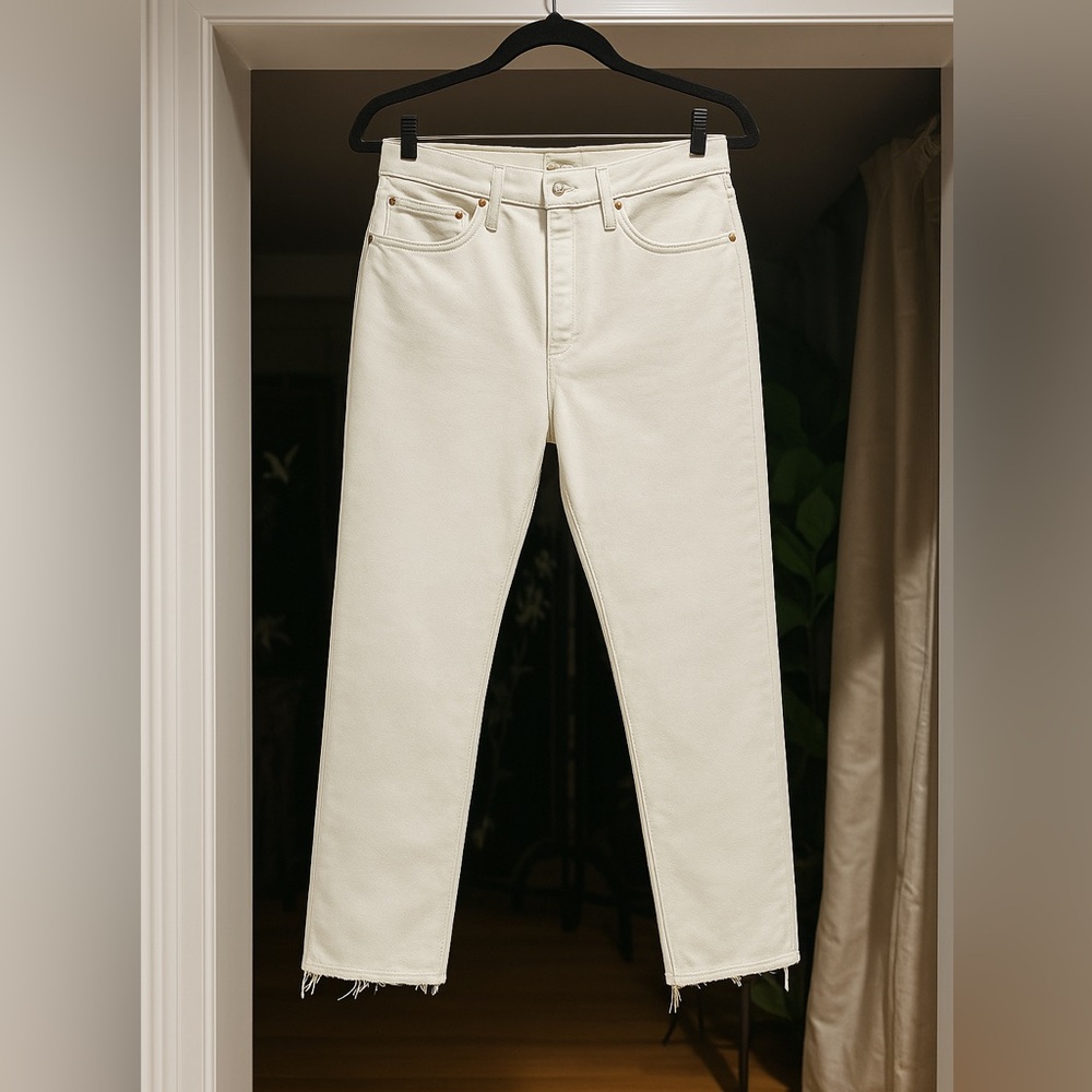 NWT RE/DONE White Denim Jeans